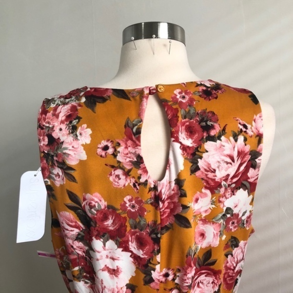 Mustard Floral Dress - NWT - Picture 6 of 9